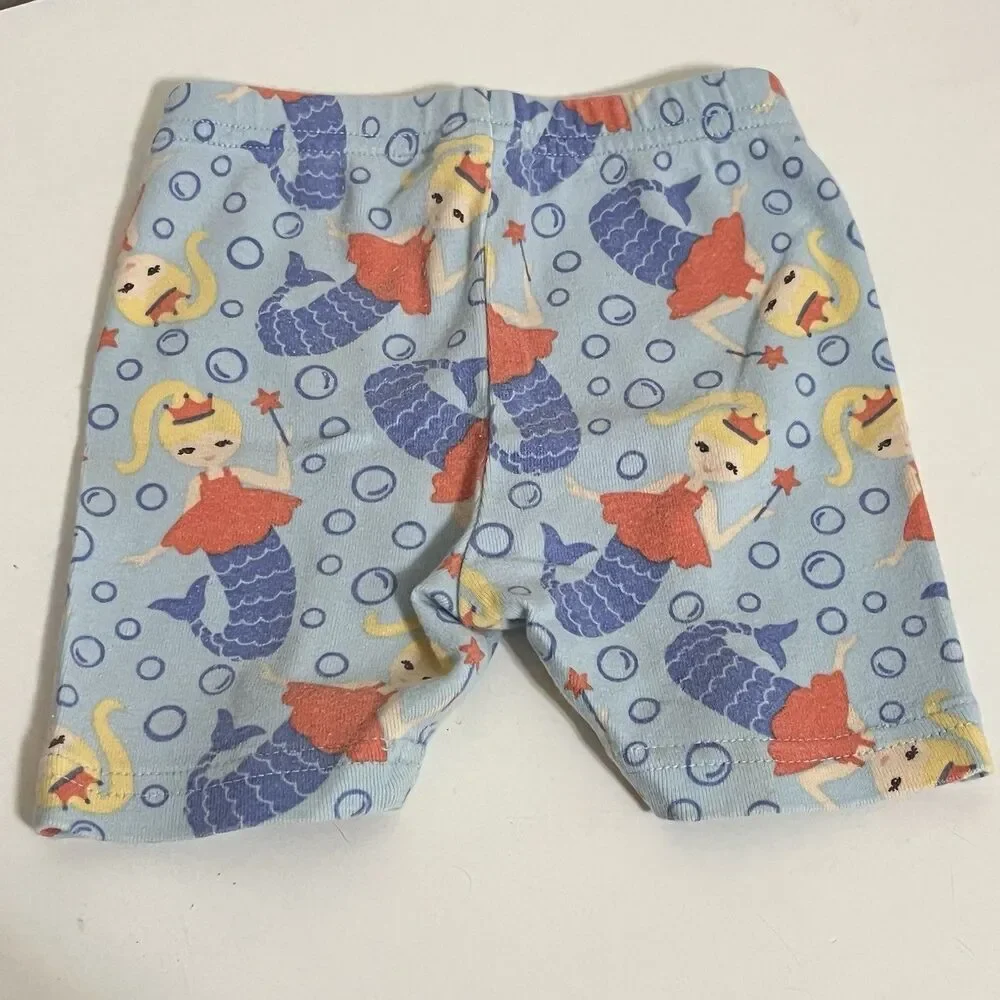 Gymboree Fairy Mermaid Magic Pajamas Shorts 2-Pc Set Girls Size 6-12 Months